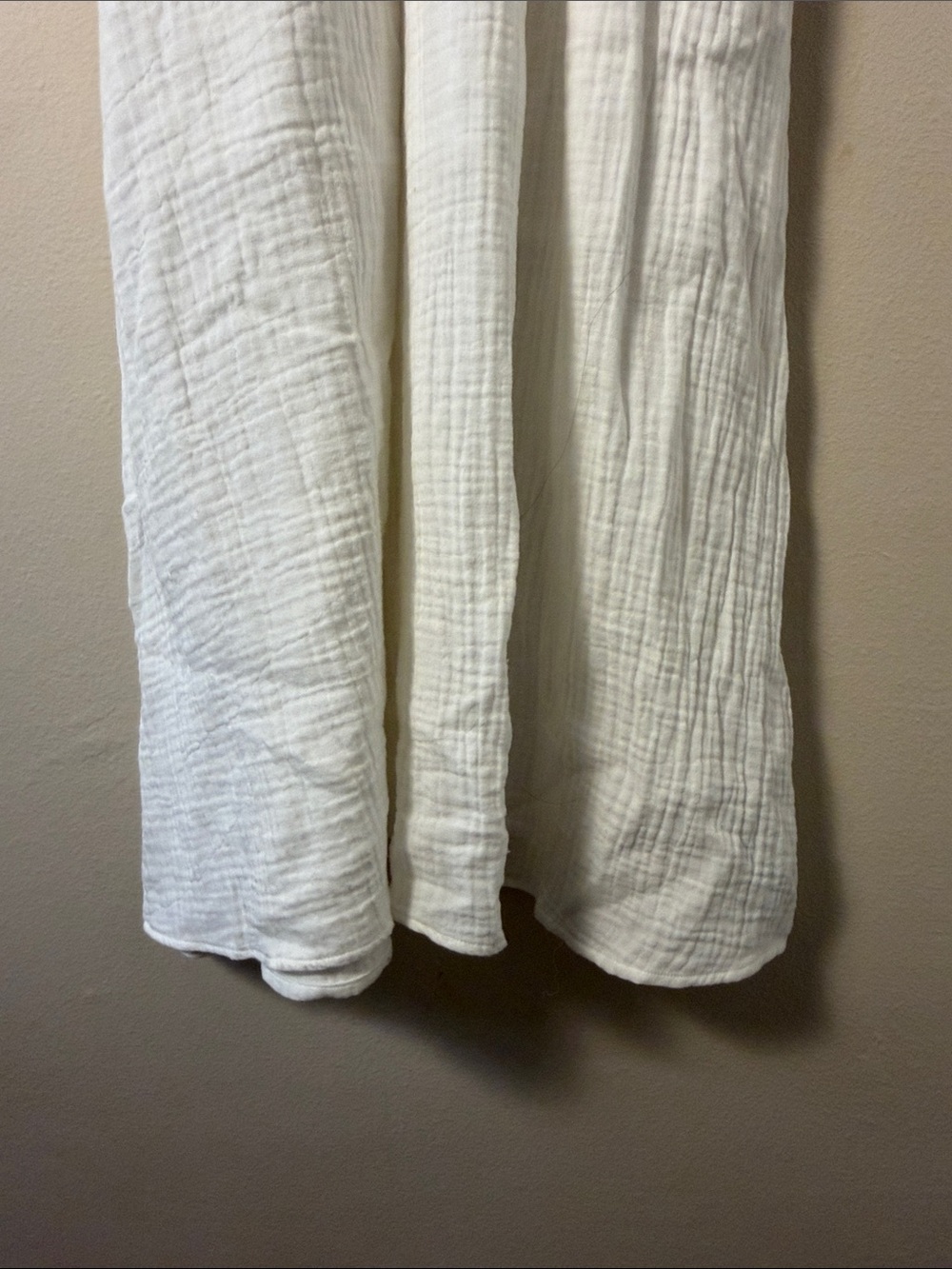 J.Crew Women's White Soft Gauze V-Neck Midi Dress Smocked Waist Size XS - Picture 10 of 15